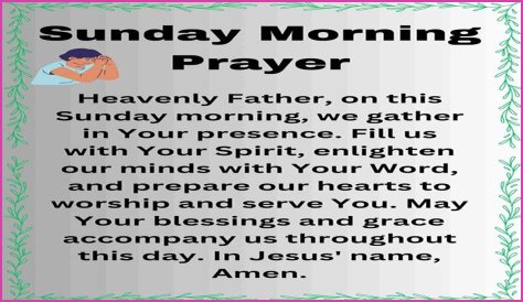 Unlock The Power Of Sunday Morning Prayer Images: Discoveries And Insights