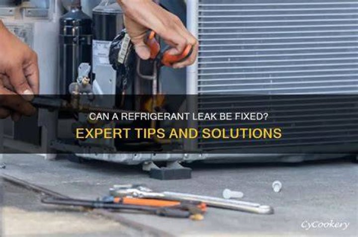 Can a refrigerant leak be fixed?