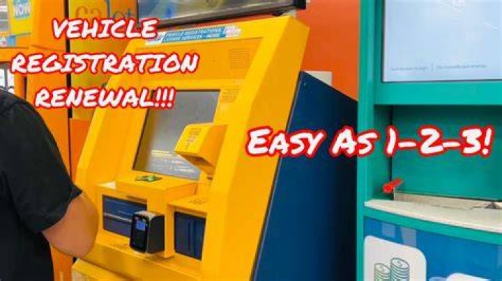 Can I get registration sticker at DMV kiosk?