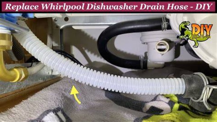How do I clean out my dishwasher drain line?