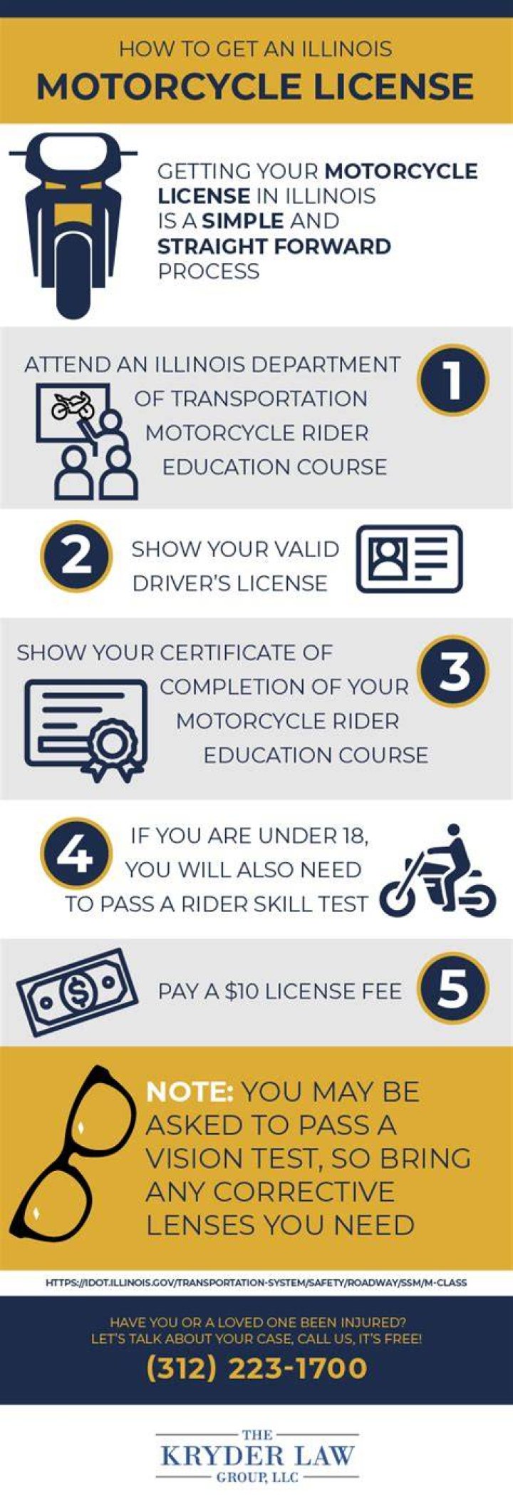 How do I get a motorcycle license in IL?