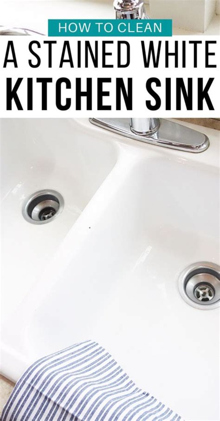 How do you clean a Kohler white farm sink?