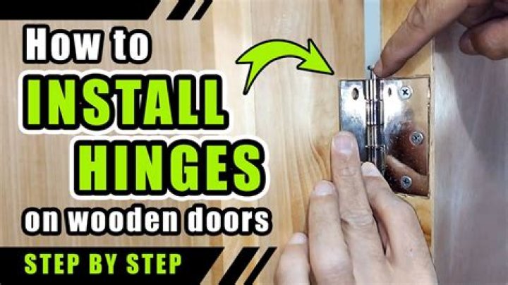 How do you install hinges on a European door?