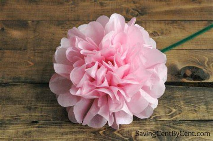 How do you make tissue paper flowers for walls?