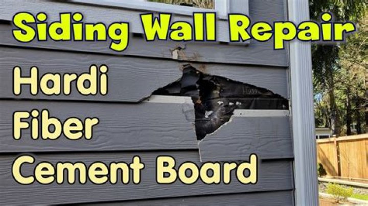 How do you repair Hardie board damage?