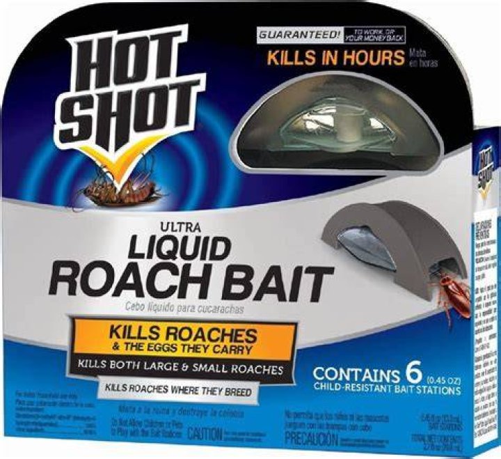 How do you use hot shot liquid roach bait?