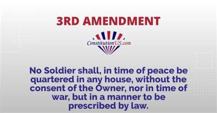 How does the 3rd amendment affect us today?