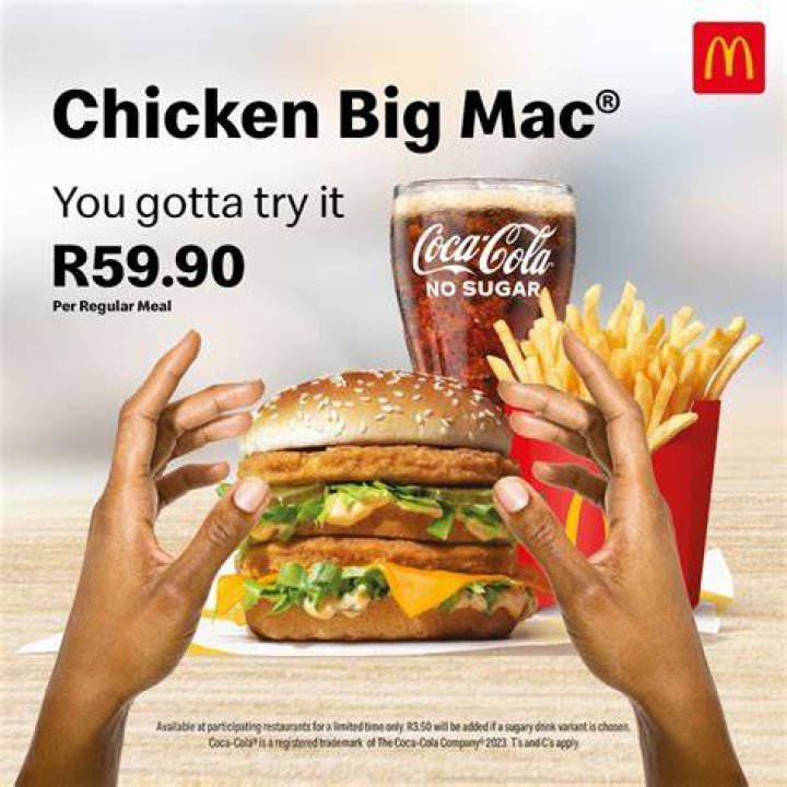 How much is a Big Mac in 2019 SA?