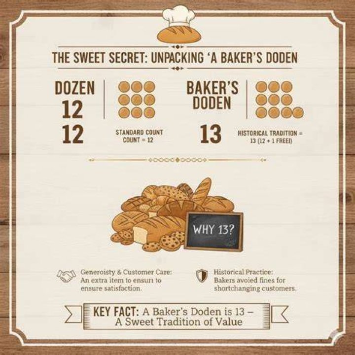 How much is a dozen for a baker?