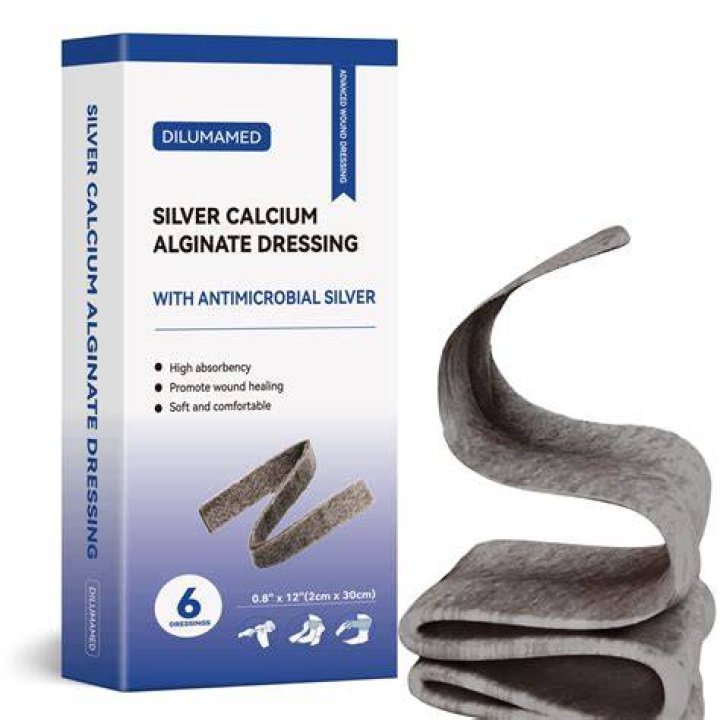 How often should calcium alginate dressings be changed?