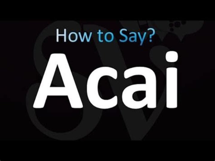 How to pronounce acai