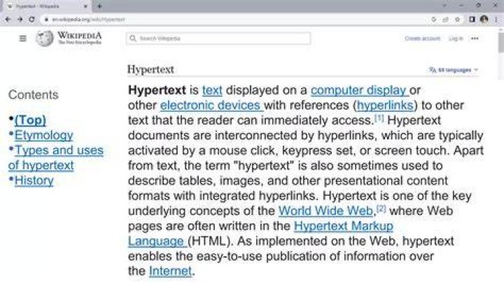 What are the uses of hypertext?