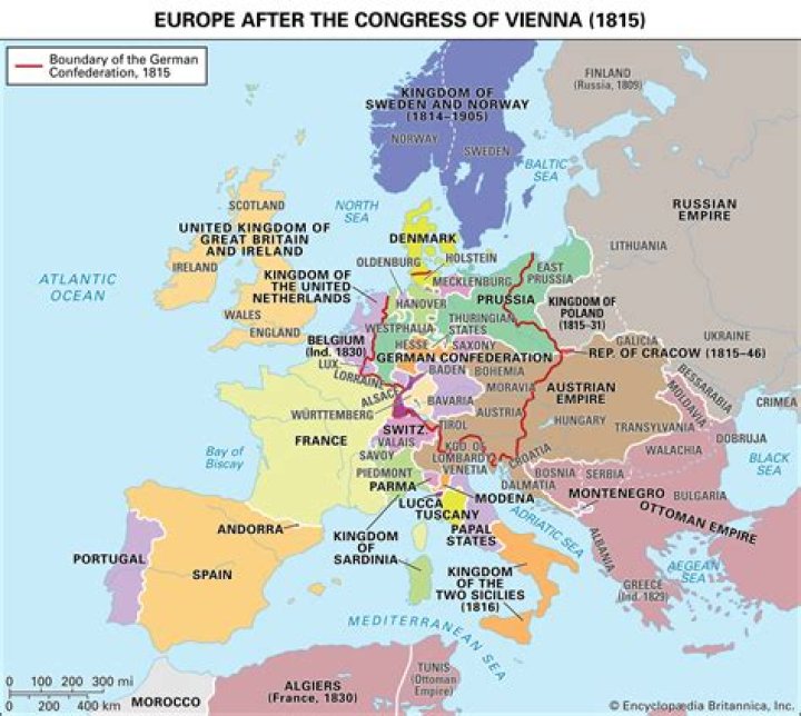 What did Britain gain from the Congress of Vienna?