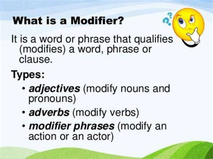 What does AU modifier mean?