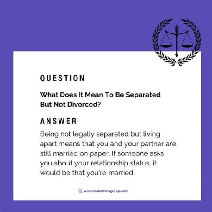 What does separated mean in a relationship?