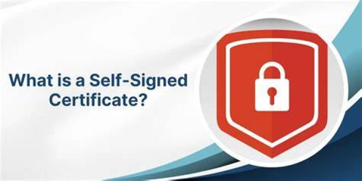 What is wrong with self signed certificate?