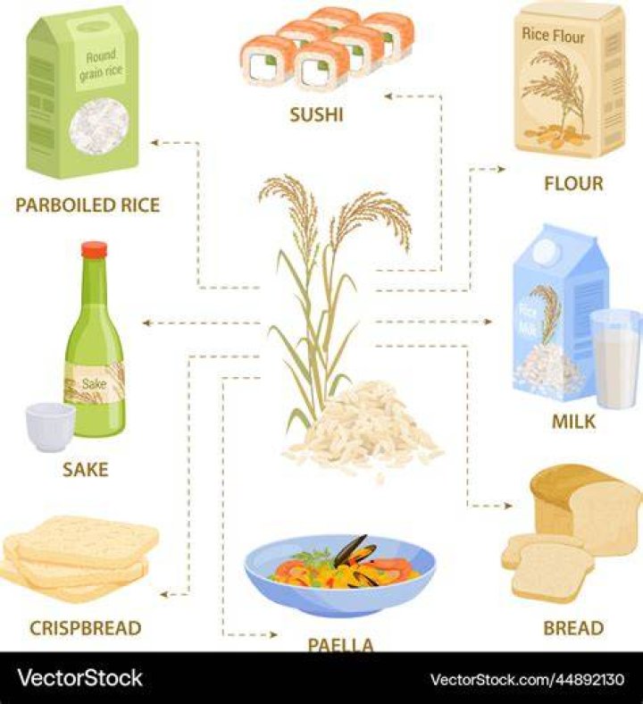 What products are made from rice?