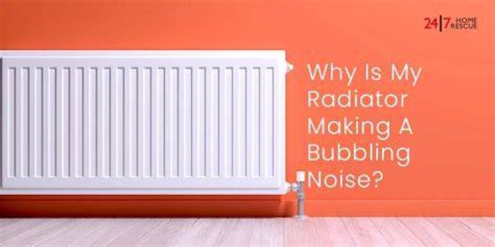 Why does my radiator make a running water noise?